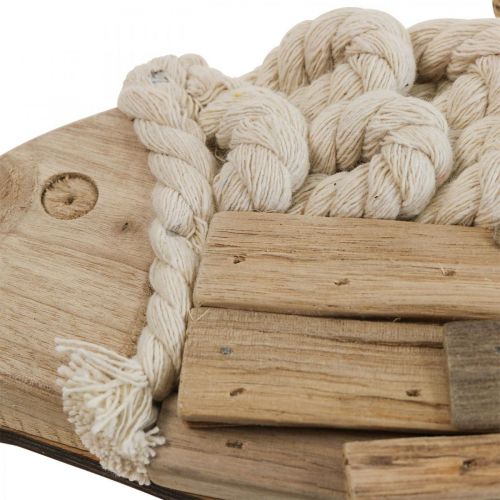 Floristik24 Peces decorativos de madera a la deriva peces de madera naturaleza decoración marítima 31cm