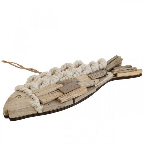 Floristik24 Peces decorativos de madera a la deriva peces de madera naturaleza decoración marítima 31cm