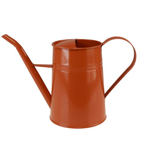 Regadera decorativa decoración de metal naranja marrón 1,7L Alt.23cm