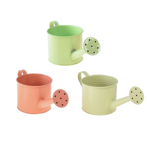 Artículo Regadera decorativa colores pastel metal Ø11cm H10cm 8 piezas