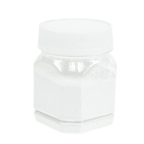 Floristik24 Brillo decorativo blanco 115g