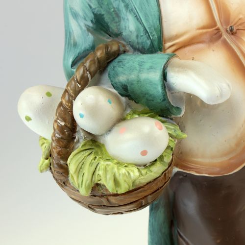 Floristik24 Figura decorativa de conejito, conejo, hombre, cesta, huevos de Pascua, Al. 39 cm
