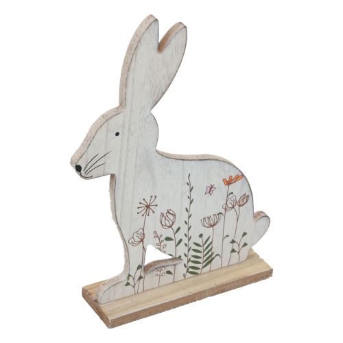 Artículo Conejito decorativo sentado conejito de madera Conejito de Pascua madera 26×19,5cm