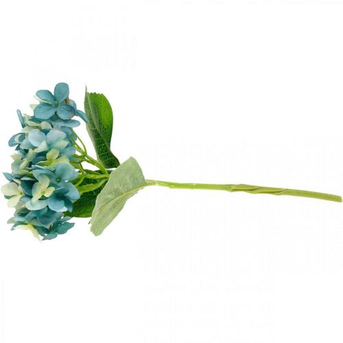 Artículo Hortensia decorativa azul flor artificial Flor de jardín artificial H35cm