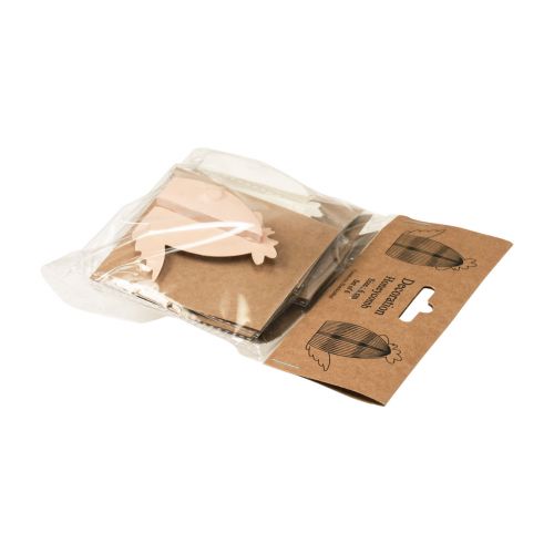 Artículo Papel decorativo gallina alveolar blanco naranja 5,5×3,5×6cm 6uds
