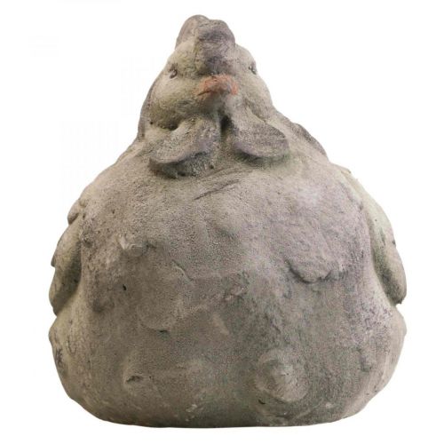 Floristik24 Deco pollo grande cerámica gris decoración primavera vintage 30cm