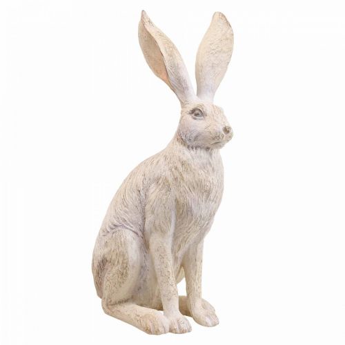 Floristik24 Deco conejo sentado figuras decorativas pareja de conejos H37cm 2pcs