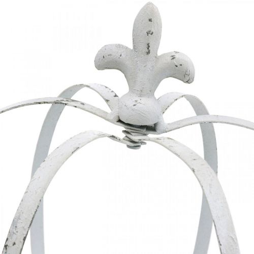 Floristik24 Corona decorativa blanco shabby chic metal decoración de jardín juego de 3