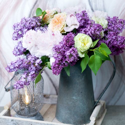 Floristik24 Jarra decorativa Vintage Ø15cm H27cm