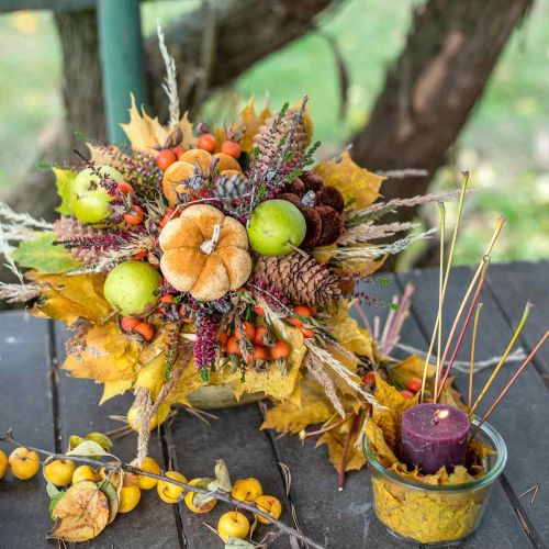 Artículo Tapón decorativo calabaza deco naranja, marrón suave Ø6,5m 9 piezas
