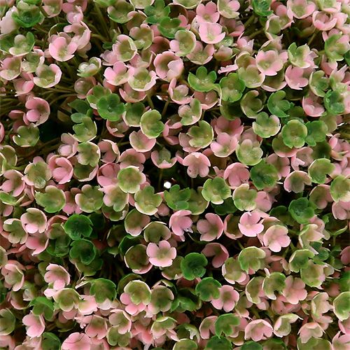 Floristik24 Bola decorativa bola de flores artificiales rosa verde Ø18cm 1ud