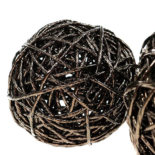 Floristik24 Bola decorativa de alambre de papel Ø8cm 12pcs