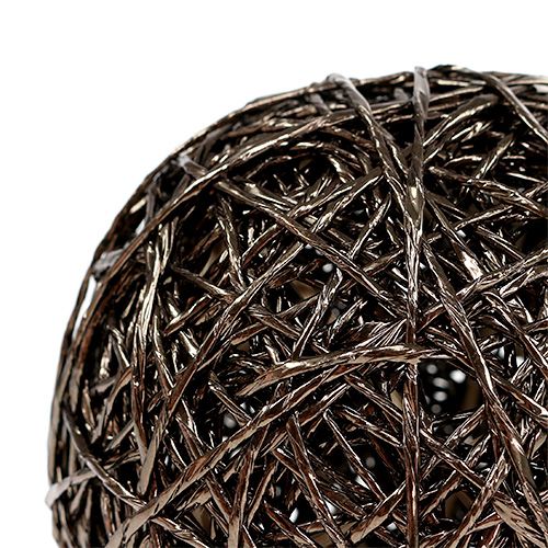 Bola decorativa marrón oscuro Ø15cm | Floristik24.es