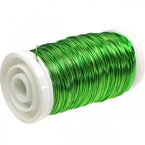 Artículo Alambre Esmaltado Deco Verde Manzana Ø0.50mm 50m 100g