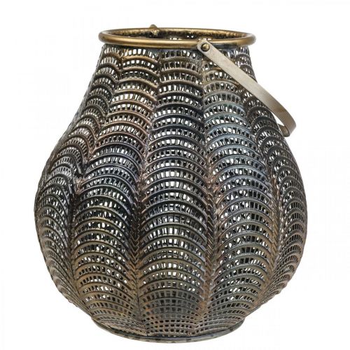 Floristik24 Linterna decorativa Linterna Portavelas Metal Ø26cm H40.5cm