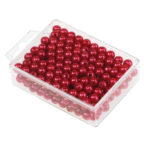 Artículo Cuentas decorativas rojas Ø8mm 250 piezas