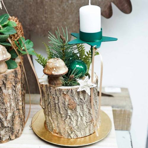 Floristik24 Seta decorativa madera naturaleza 5cm 6pcs