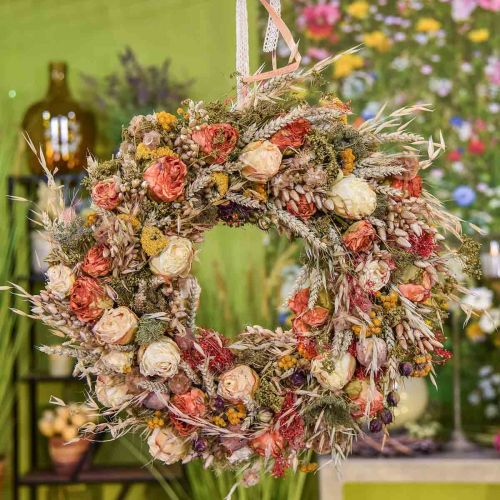 Floristik24 Ramo de rosas decorativo flores artificiales ramo de rosas naranja 45cm 3 piezas