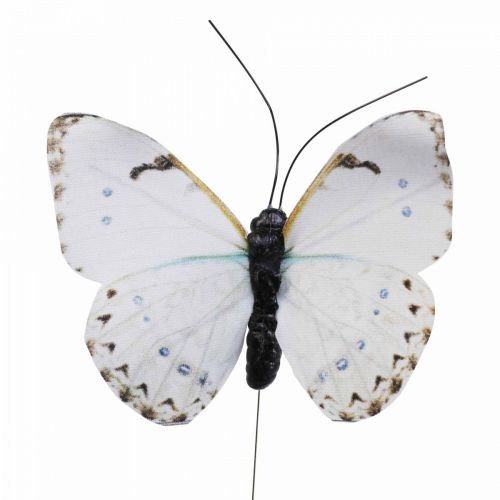 Floristik24 Deco mariposa en alambre colorido decoración de primavera 8cm 12pcs