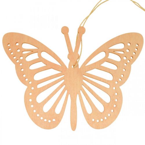 Artículo Percha decorativa con mariposas, color naranja, rosa y amarillo, 12 cm, 12 unidades
