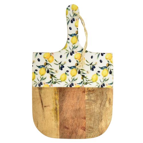 Artículo Tabla de cortar decorativa para colgar madera de mango de verano 38,5×23cm