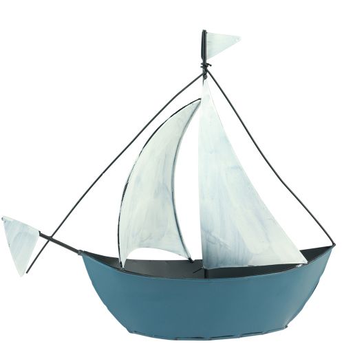 Floristik24 Velero decorativo barco de metal para decorar 32,5×10×29cm