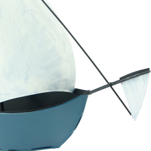 Floristik24 Velero decorativo barco de metal para decorar 32,5×10×29cm