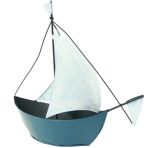 Floristik24 Velero decorativo barco de metal para decorar 32,5×10×29cm
