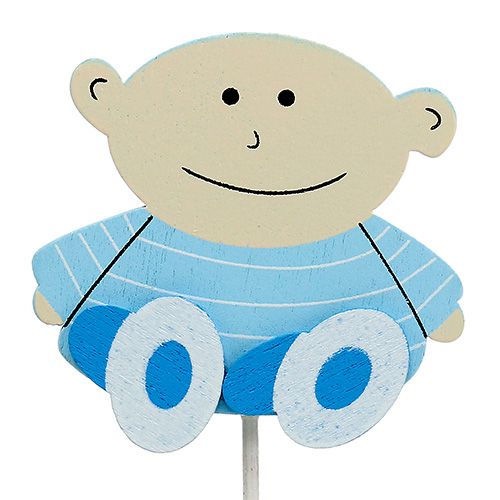 Artículo Plug decorativo azul bebe 5cm L25cm 20uds