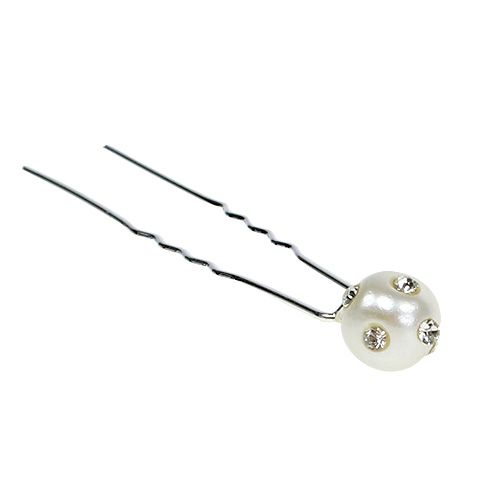 Floristik24 Alfiler decorativo con perla Ø9mm 20 piezas