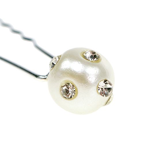 Floristik24 Alfiler decorativo con perla Ø9mm 20 piezas