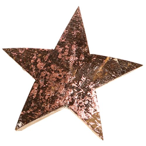 Floristik24 Estrella decorativa poinsettia coco rosa metalizado 5cm 50uds