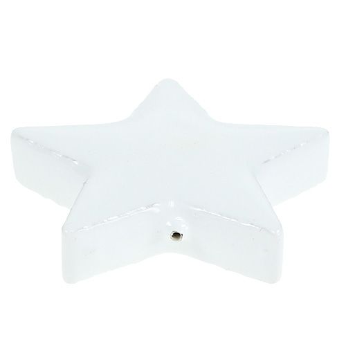 Deco estrellas para espolvorear blanco 4-5cm 72p