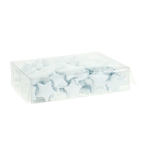 Artículo Estrellas decorativas para esparcir blancas 4-5cm 72 uds.