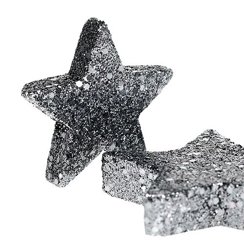 Artículo Estrellas decorativas para esparcir 4-5cm negro 40pcs