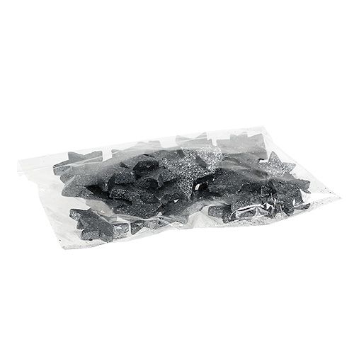 Floristik24 Estrellas decorativas para esparcir 4-5cm negro 40pcs