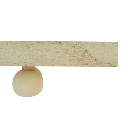 Artículo Bandeja decorativa con patas bandeja de madera Paulownia 55/65cm juego de 2