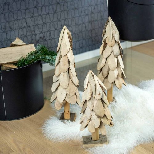 Artículo Deco árbol de Navidad madera madera rústica decoración Navidad H40cm