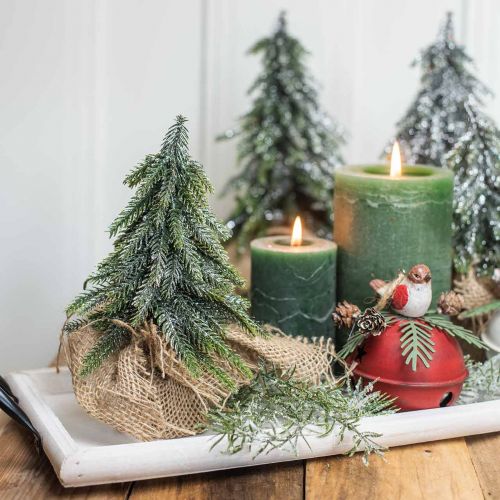 Floristik24 Deco árbol de Navidad verde brillante 20cm