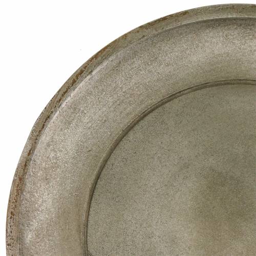 Floristik24 Deco placa madera champagne Ø32cm