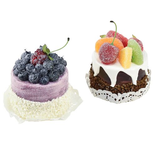 Floristik24 Tartaletas decorativas con chupetes de frutas Ø8cm 2uds