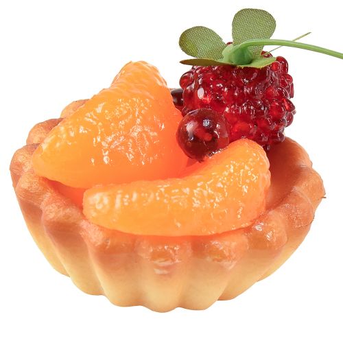 Floristik24 Tartaletas decorativas con chupetes de frutas 6cm 4ud