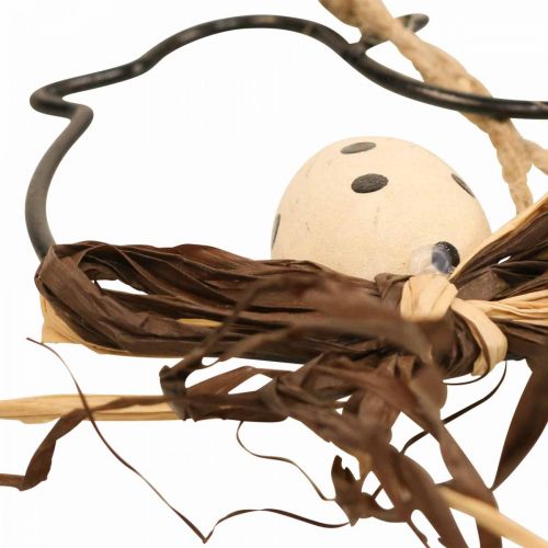 Artículo Pájaros decorativos para colgar negro/natural/óxido 8,5×7,5cm 6uds