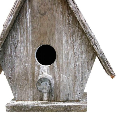 Artículo Pajarera decorativa para colgar Birdhouse Deco Grey H22cm