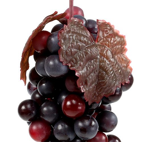 Floristik24 Deco uvas rojo oscuro 22cm