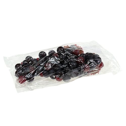 Floristik24 Deco uvas rojo oscuro 22cm