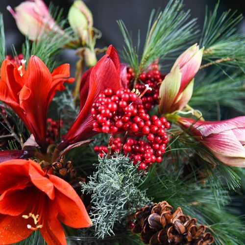 Floristik24 Rama decorativa con frutos rojos rama de baya decoración de otoño 26cm 6pcs
