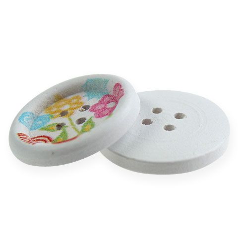 Floristik24 Botones decorativos de madera con motivo Ø2,3cm 135pcs