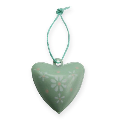 Floristik24 Corazón de metal para colgar con motivos 3cm 12pcs