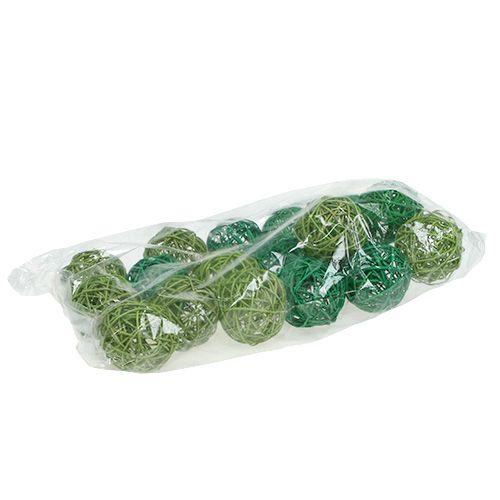 Floristik24 Bolas decorativas surtidas. Verde 7cm 18 piezas